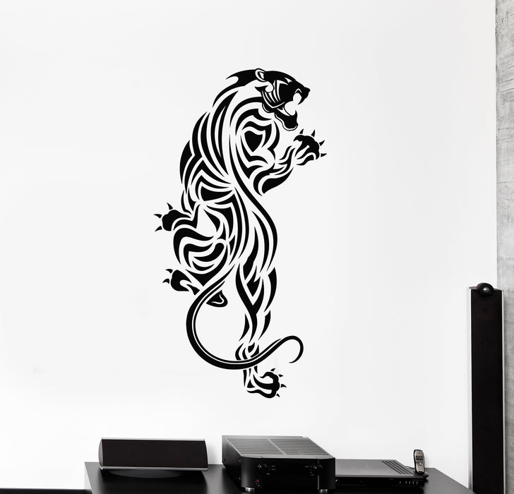 Vinyl Wall Decal Predator Animal Big Cat Panther Jaguar Predator Cheetah Stickers Mural (g970)