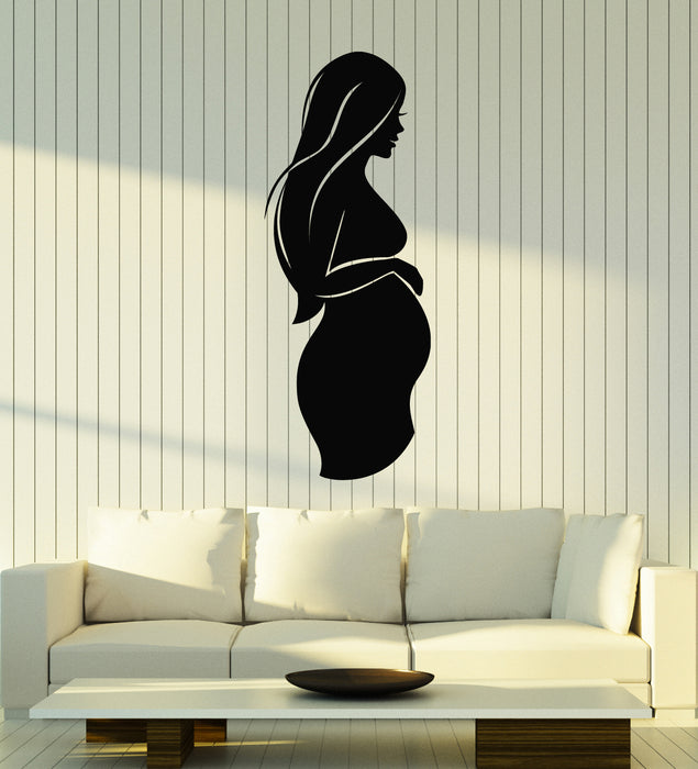 Vinyl Wall Decal Pregnancy Pregnant Mother Woman Mom Family Stickers Mural (g4760)