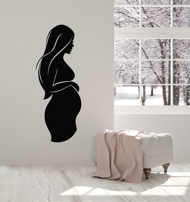 Vinyl Wall Decal Pregnancy Pregnant Mother Woman Mom Family Stickers Mural (g4760)