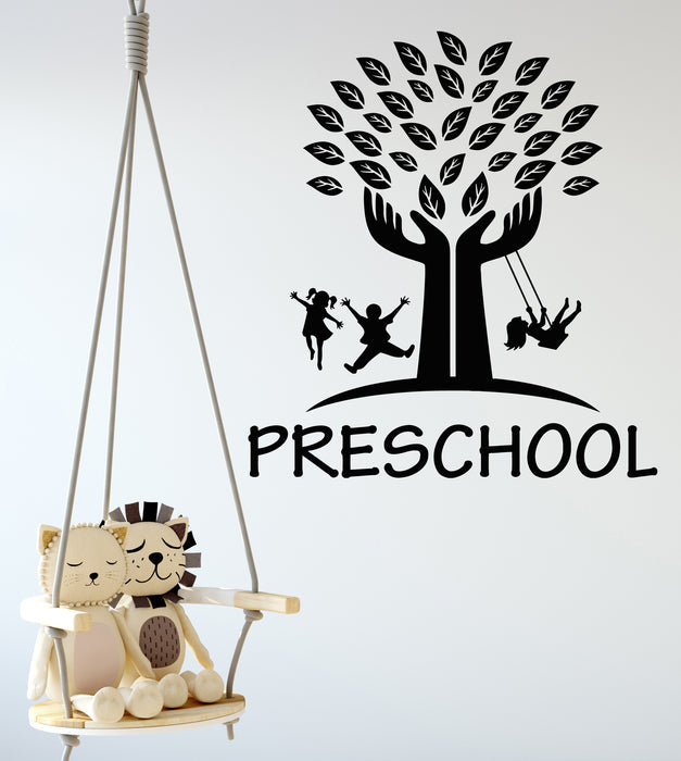 Vinyl Wall Decal Preschool Child Care Tree Art Nursery Interior Stickers Mural (g5813)