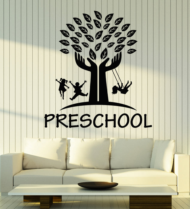 Vinyl Wall Decal Preschool Child Care Tree Art Nursery Interior Stickers Mural (g5813)