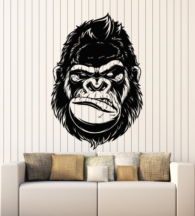 Vinyl Wall Decal Primacy Animal Predator Zoo Monkey Head Stickers Mural (g2433)