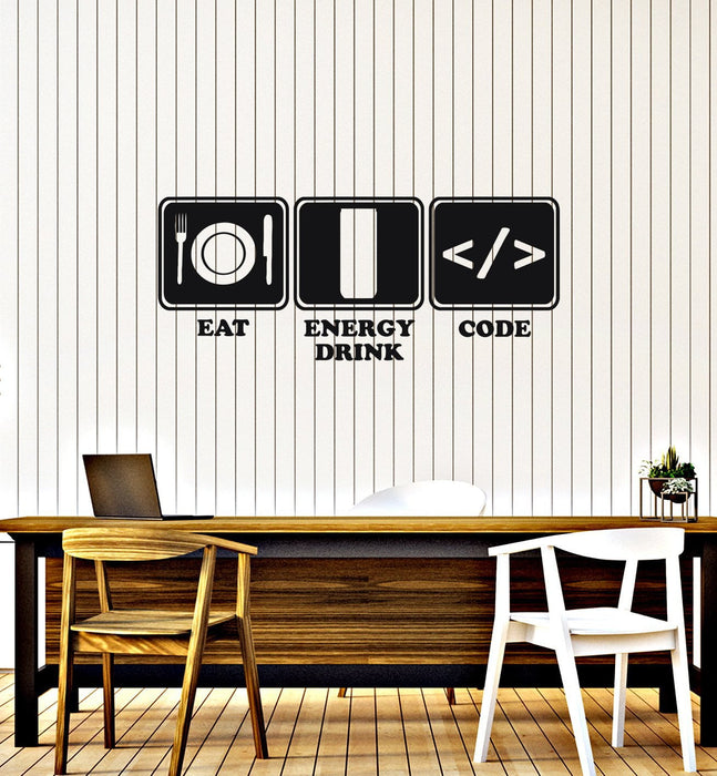 Vinyl Wall Decal Programmer Lifestyle Funny Programming Art Stickers Mural (ig5819)