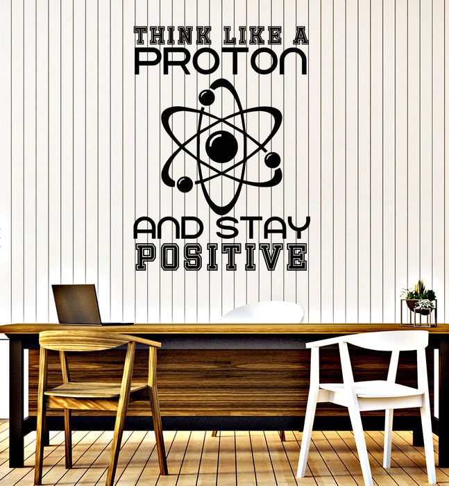 Vinyl Wall Decal Science School Proton Chemistry Phrase Laboratory Stickers Mural (g7566)