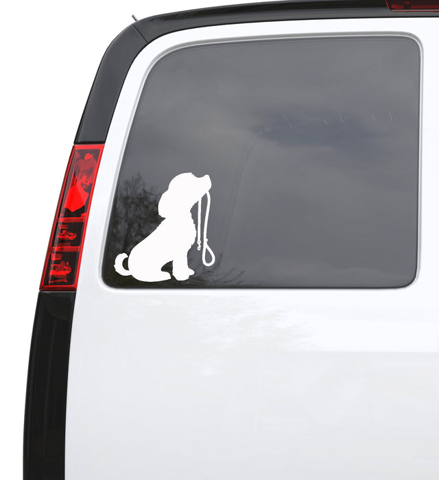 Auto Car Sticker Decal Puppy Dog Pet Animal Truck Laptop Window 5" by 5.5" Unique Gift ig101c