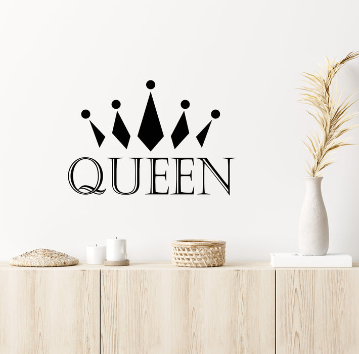 Vinyl Wall Decal Queen Crown Beauty Salon Spa Decoration Stickers Mural (g4834)