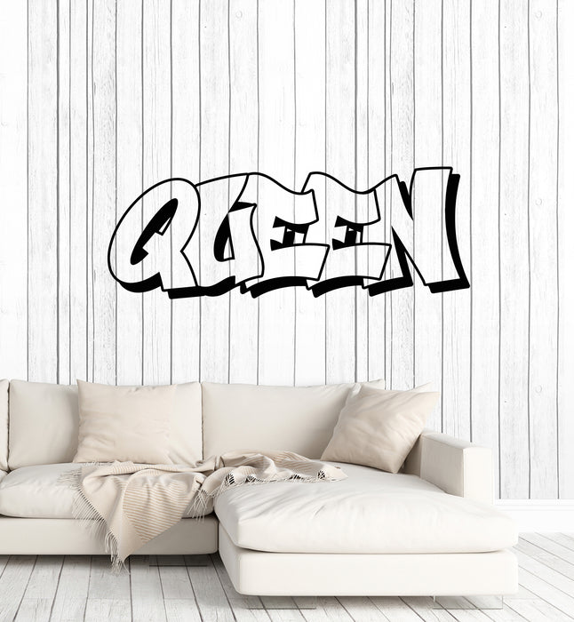 Vinyl Wall Decal Lettering Queen Beauty Salon Fashion Decor Stickers Mural (g6202)