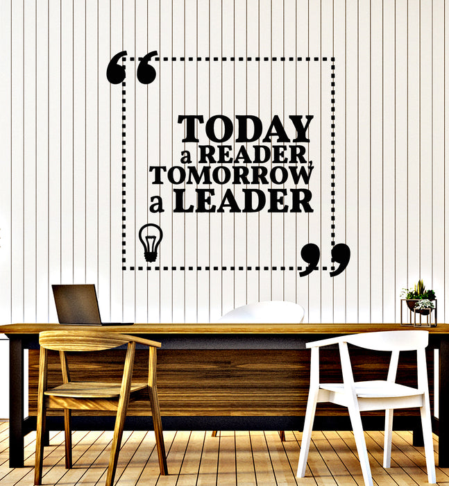 Vinyl Wall Decal Reading Room Decor Inspiring Quote Words Stickers Mural (g1309)