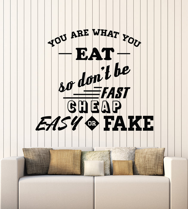 Vinyl Wall Decal Diet Healthy Lifestyle Motivational Quote Words Stickers Mural (g2260)