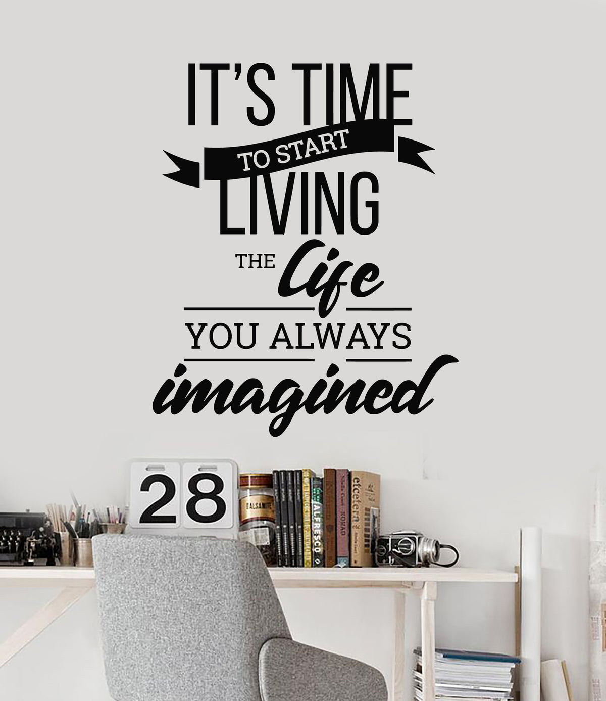 Vinyl Wall Decal Motivational Quote Typographic Words Home Decor Idea ...
