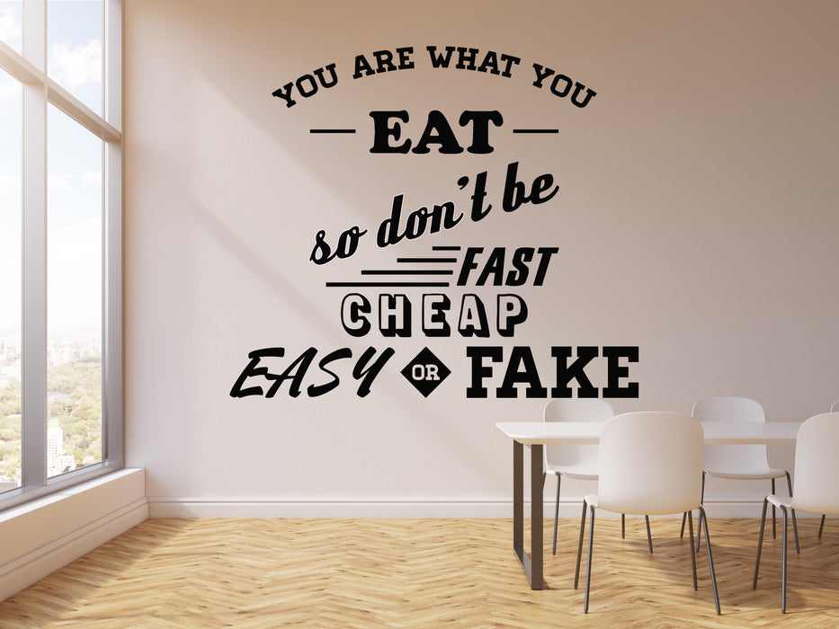 Vinyl Wall Decal Diet Healthy Lifestyle Motivational Quote Words Stickers Mural (g2260)