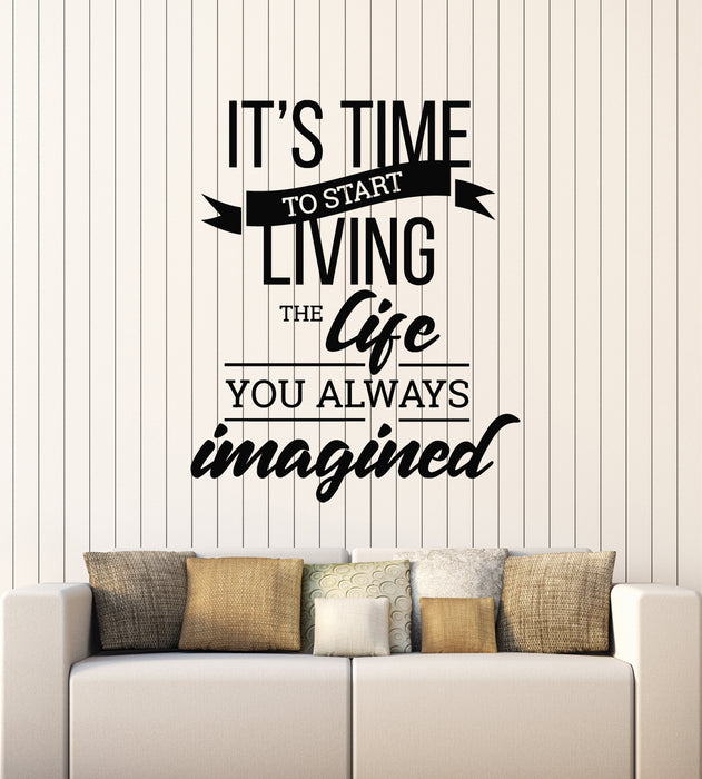 Vinyl Wall Decal Motivational Quote Typographic Words Home Decor Idea Stickers Mural (g2551)