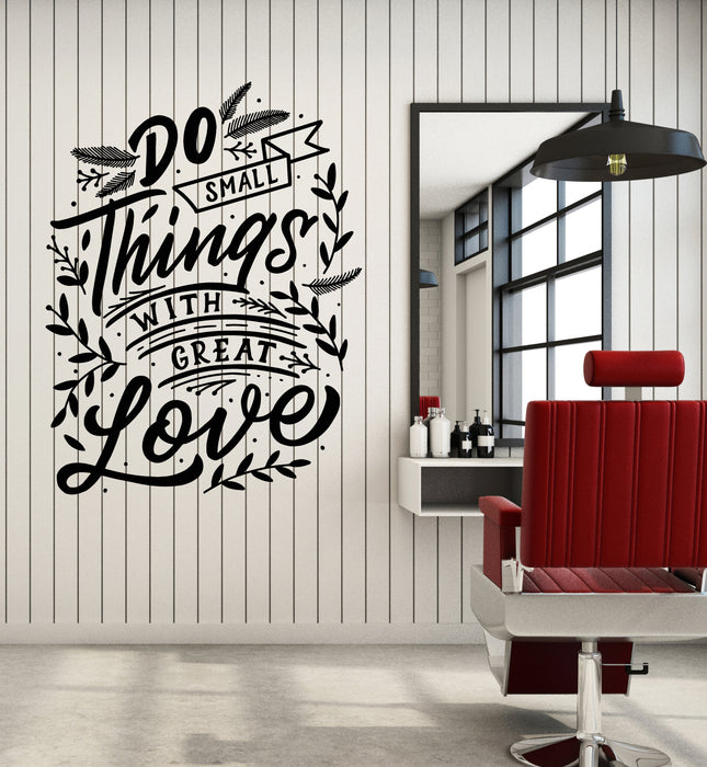 Vinyl Wall Decal Great Love Inspiring Quote Phrase Decor Stickers Mural (g6507)