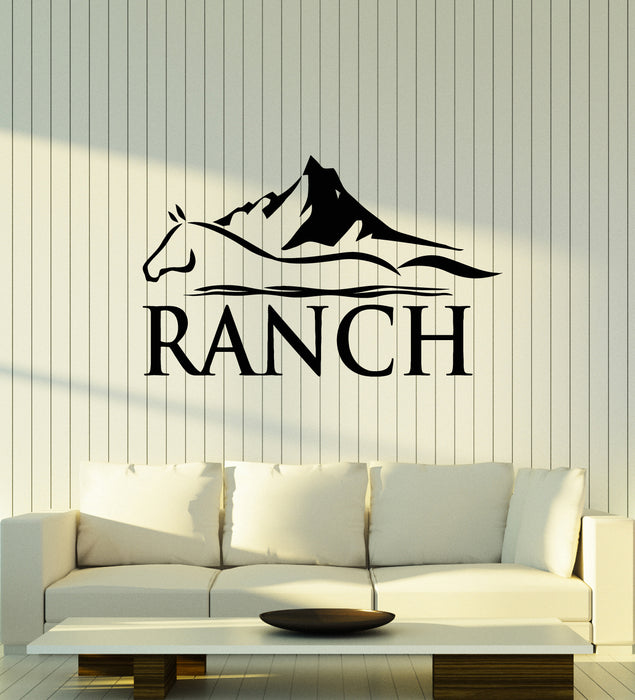 Vinyl Wall Decal Wild West Western Horse Animal Ranch Stickers Mural (g4212)