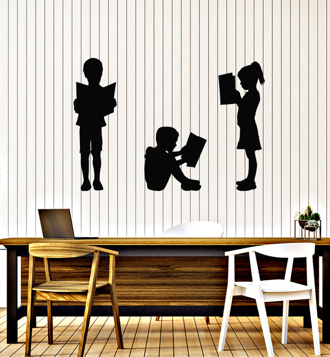Vinyl Wall Decal Bookshop Children's Library Reading Room Books Stickers Mural (g1722)