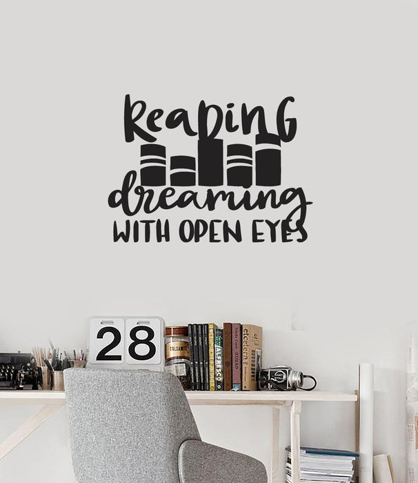 Vinyl Wall Decal Reading Quote Read Book Shop Library Decoration Art Stickers Mural (ig5477)