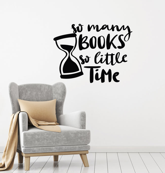 Vinyl Wall Decal Reading Books Quote Room Corner Library Reader Stickers Mural (ig6188)