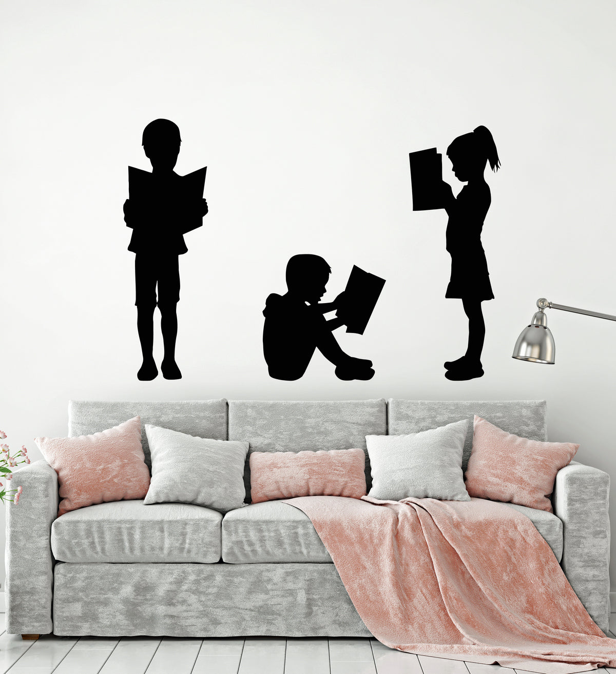 Vinyl Wall Decal Reading Children's Kids Library School Book Shop Stor ...