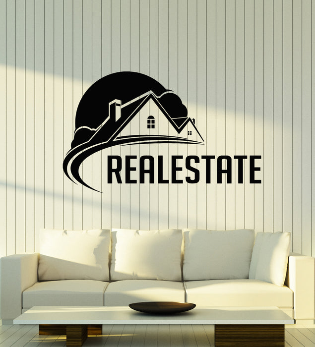 Vinyl Wall Decal Real Estate Broker Agent House Home Rent Stickers Mural (g1951)