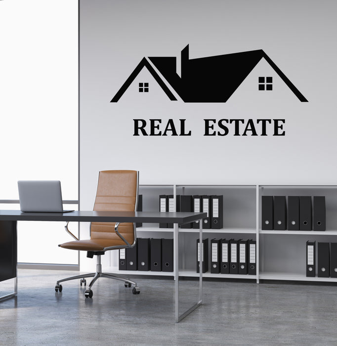 Vinyl Wall Decal Realtor Real Estate Agency Office House Picture Stickers Mural (g8186)