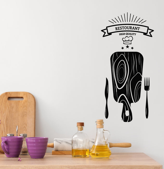 Vinyl Wall Decal Restaurant High Quality Kitchen Spoon Fork Stickers Mural (g6300)