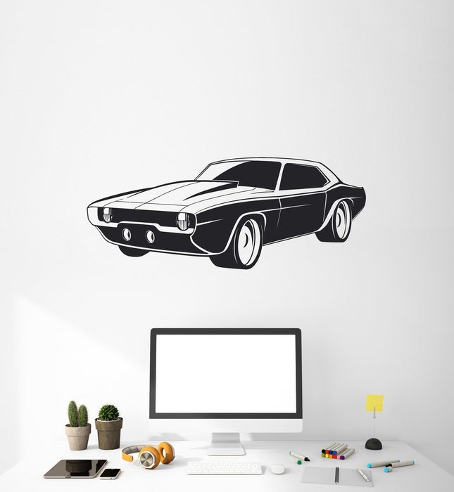 Vinyl Decal Style Wall Sticker Retro Car Decor for Garage Racing Speed Gift (g053)