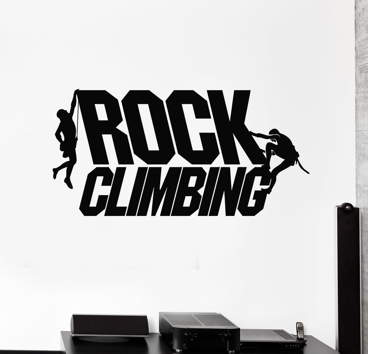 Vinyl Wall Decal Climbers Alpinism Extreme Sport Rock Climbing Stickers Mural (g3068)
