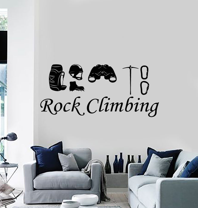 Vinyl Wall Decal Rock Climbing Alpinism Climbers Extreme Stickers Mural (g3553)