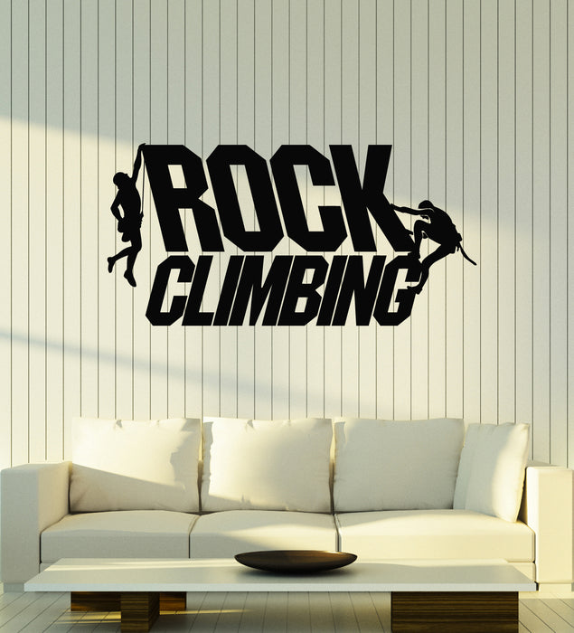 Vinyl Wall Decal Climbers Alpinism Extreme Sport Rock Climbing Stickers Mural (g3068)