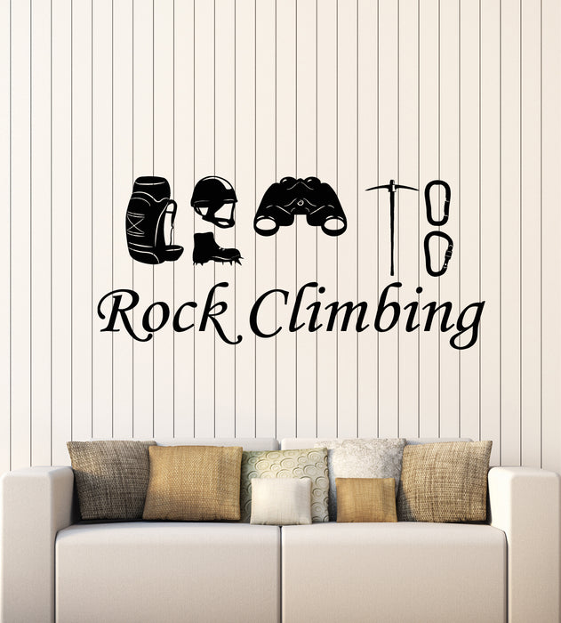 Vinyl Wall Decal Rock Climbing Alpinism Climbers Extreme Stickers Mural (g3553)