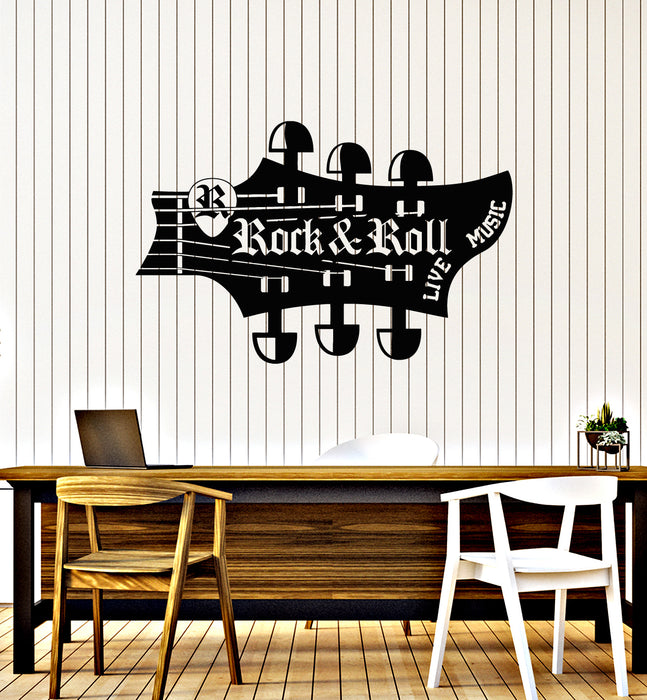 Vinyl Wall Decal Rock&Roll Live Music Store Guitar Instrument Stickers Mural (g4184)