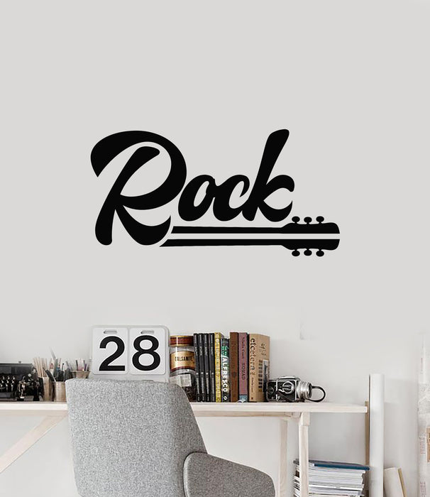 Vinyl Wall Decal Abstract Guitar Music Concert Rock Band Stickers Mural (g4356)