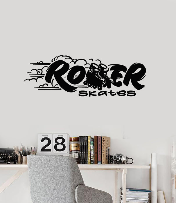 Vinyl Wall Decal Roller Skating Skates Shoes Sport Extreme Stickers Mural (g3470)