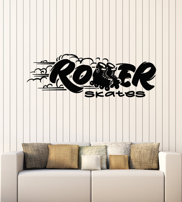 Vinyl Wall Decal Roller Skating Skates Shoes Sport Extreme Stickers Mural (g3470)