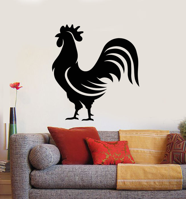 Vinyl Wall Decal Home Animal Rooster Bird Farm Village Stickers Mural (g5113)