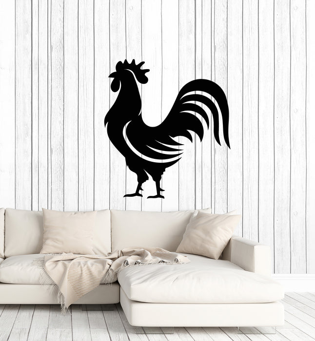 Vinyl Wall Decal Home Animal Rooster Bird Farm Village Stickers Mural (g5113)