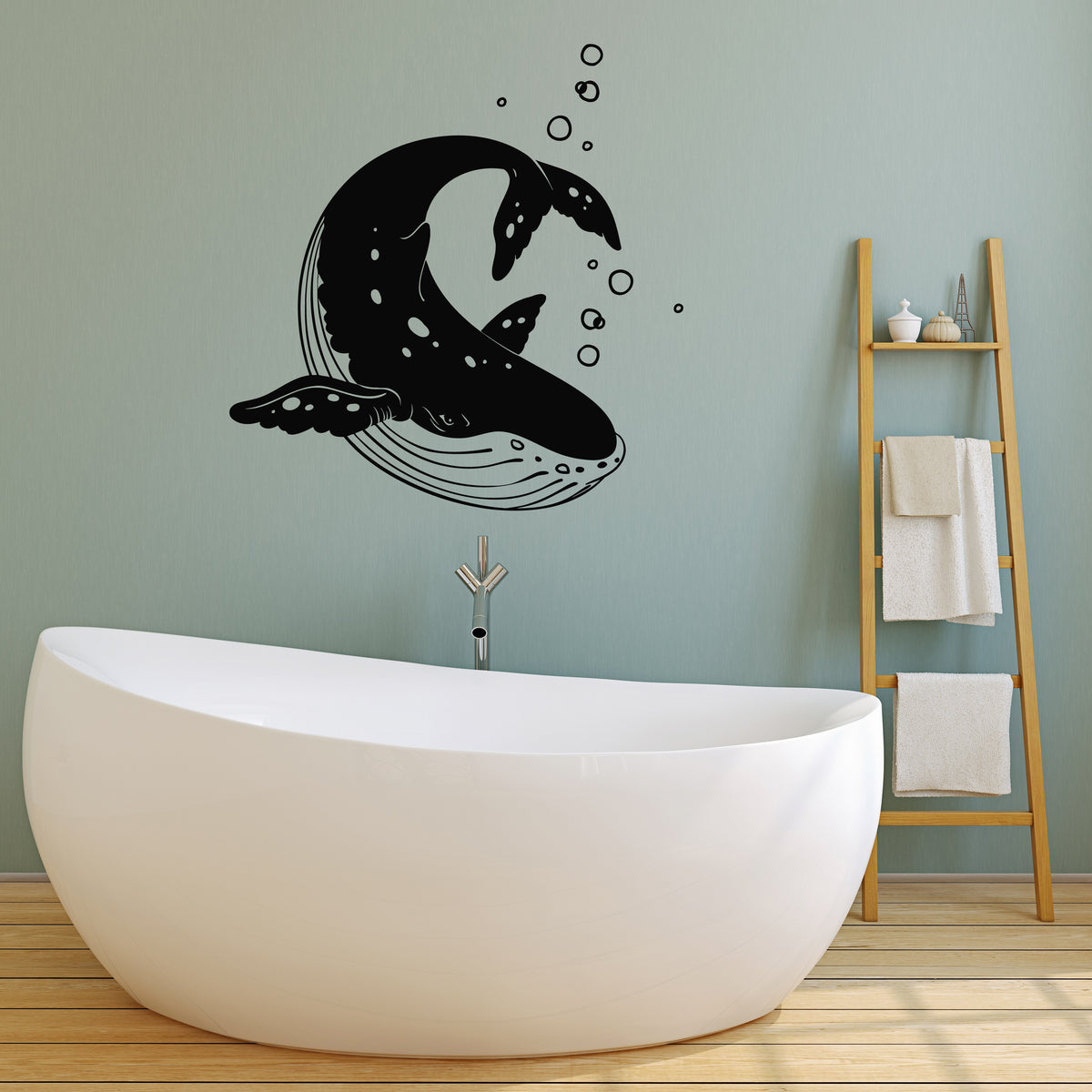 Vinyl Wall Decal Rorqual Killer Whale Orca Sea Ocean Animal Stickers M ...