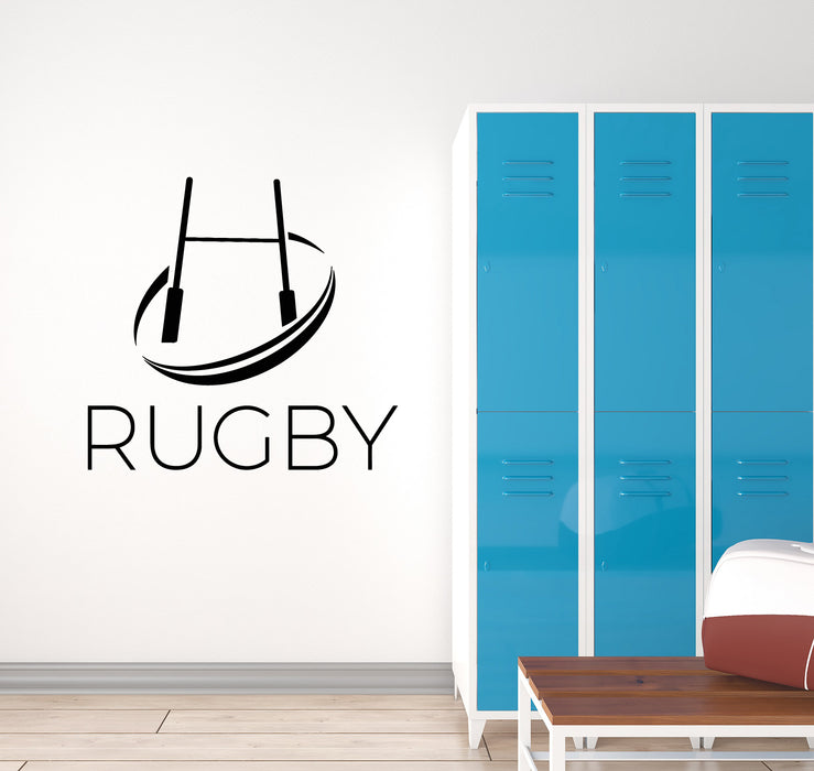 Vinyl Wall Decal Game Club Rugby Tough Sport Teams Stickers Mural (g574)