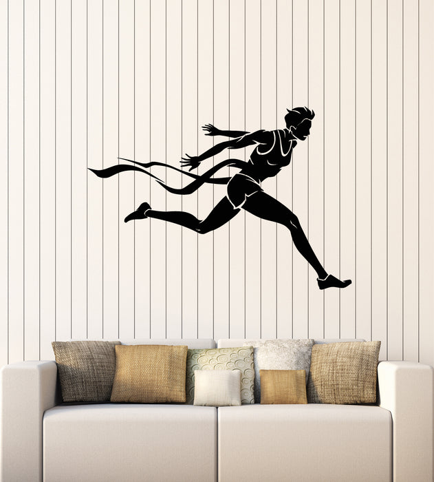 Vinyl Wall Decal Run Jogging Running Sport Healthy Lifestyle Stickers Mural (g5025)