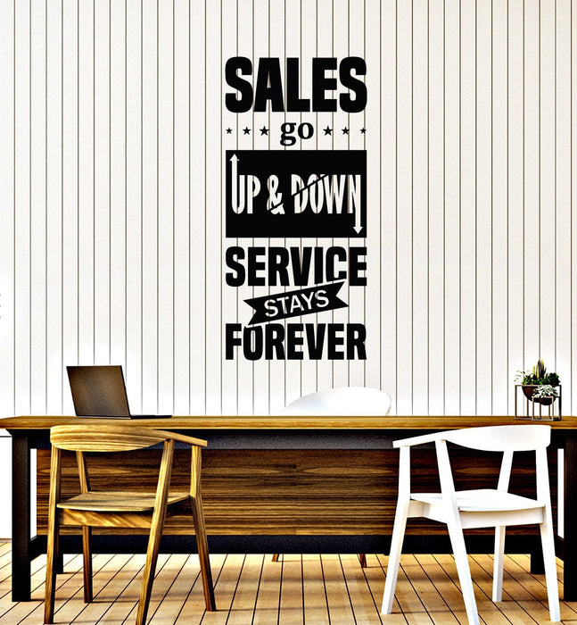 Vinyl Wall Decal Sales Service Quote Saying Lettering Office Motivating Decor Stickers Mural (ig5470)