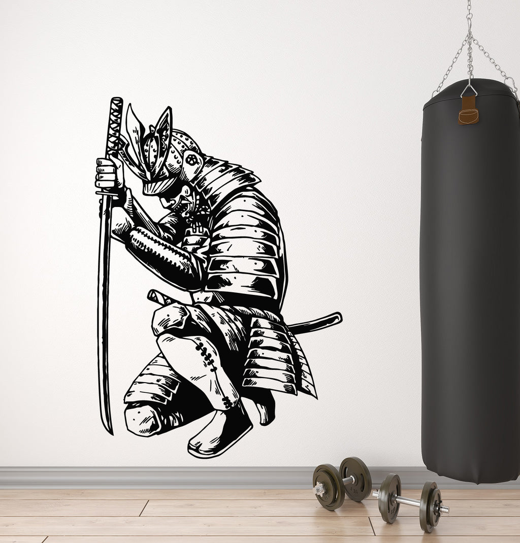 Utara Fighter Sticker Custom Samurai Stickers And Wall Decals — Wallstickers4you