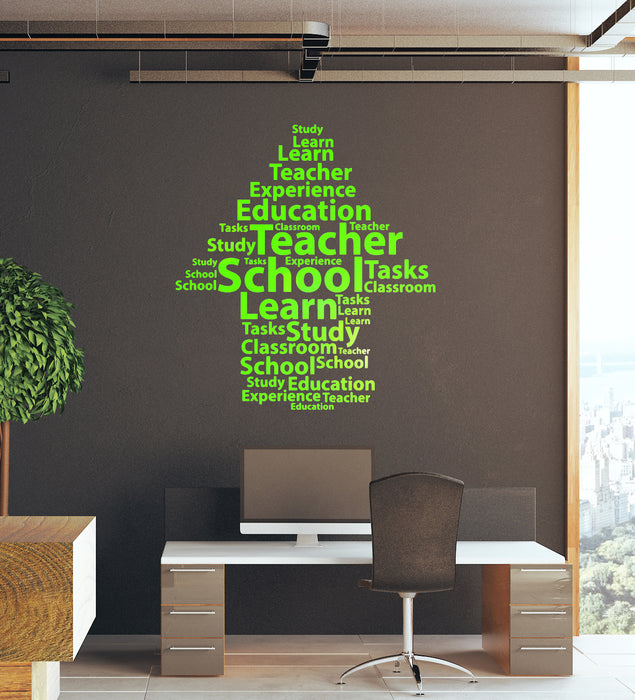 Vinyl Wall Decal High School Teacher Education Classroom Stickers Mural (ig6276)