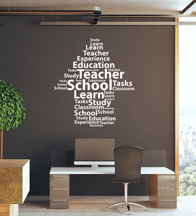 Vinyl Wall Decal High School Teacher Education Classroom Stickers Mural (ig6276)