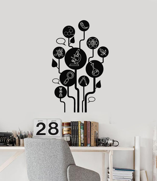 Vinyl Wall Decal Chemistry Science School Chemical Lab Classroom Stickers Mural (g4562)