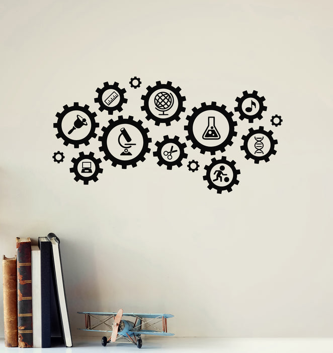Vinyl Wall Decal Chemistry Music Physical education Geography School Stickers Mural (g7575)