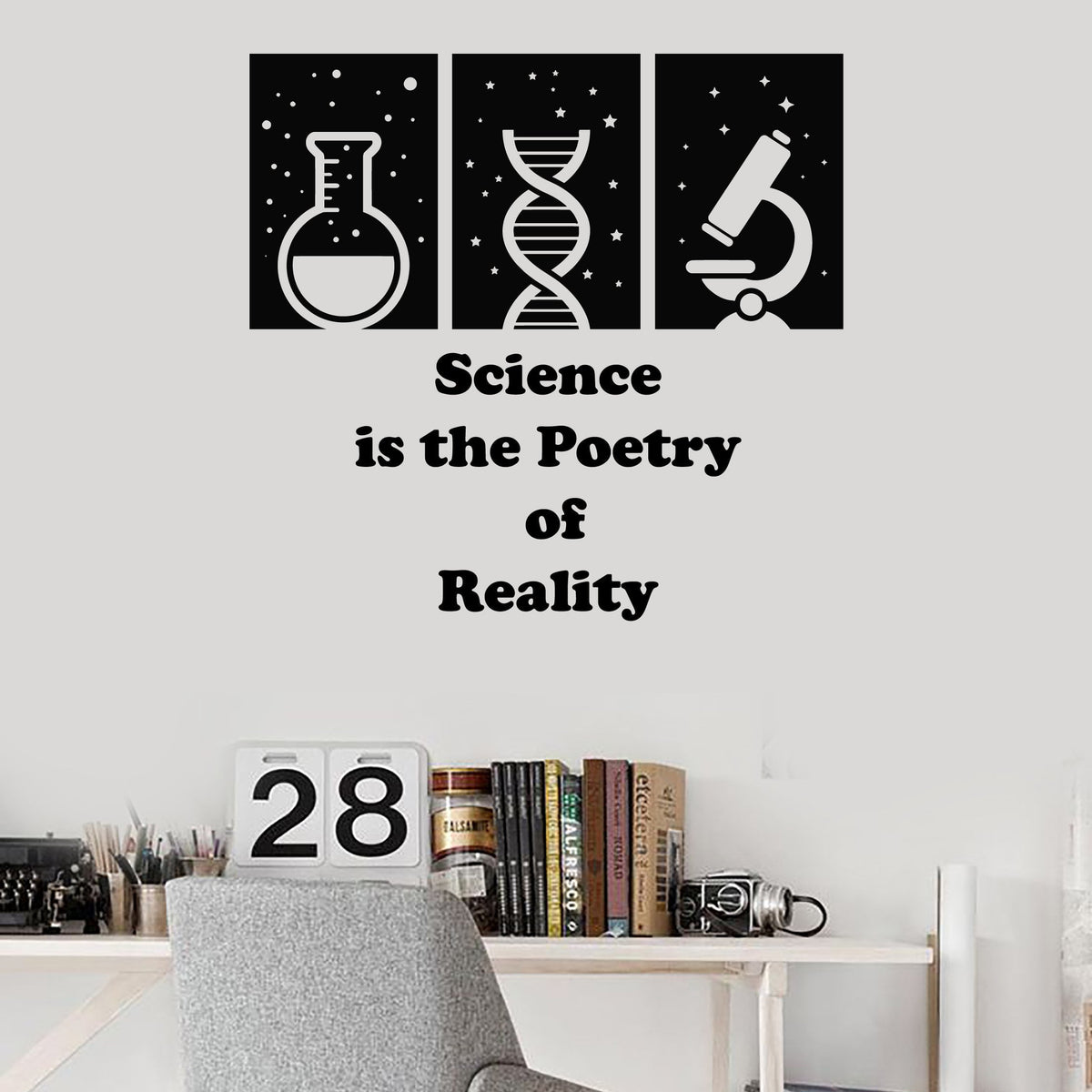 Lab Quote Frame Vinyl Wall Decal Science Lab Quote School Class Scientific Art Decor S ...