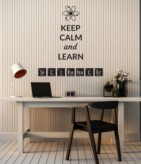 Vinyl Wall Decal Science Quote Chemical Lab Chemistry Laboratory School Classroom Stickers Mural (ig6197)