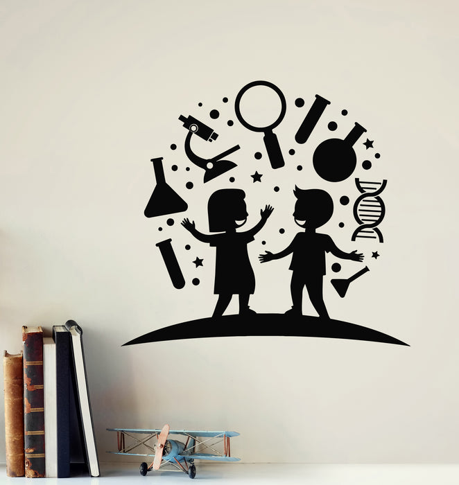 Vinyl Wall Decal Children School Classroom Picture Science Room Stickers Mural (g6518)