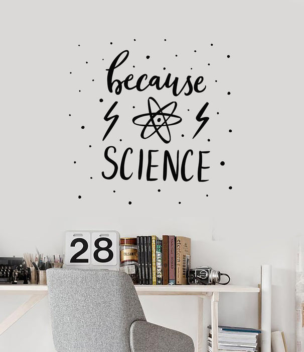 Vinyl Wall Decal School Science Lettering Classroom Chemical Lab Stick ...