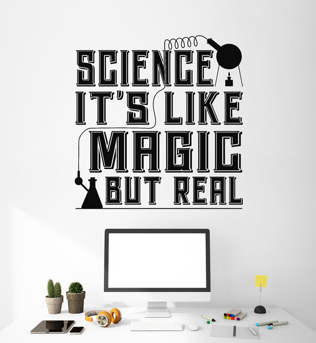 Vinyl Wall Decal Science Quote Phrase School Art Class Room Stickers Mural (g7878)